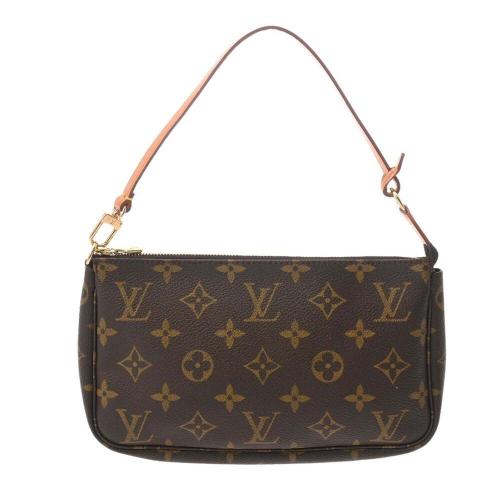 LOUIS VUITTON Brown Monogram Canvas Pochette Pouch - Picture 2 of 11